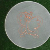 Hedvábná vitráž - kolečko 20 cm